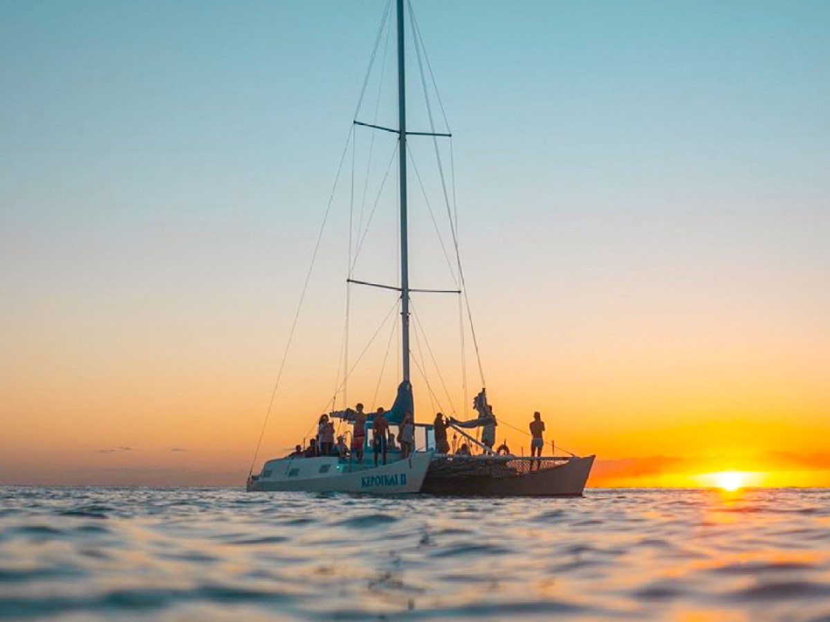 sunset sail in Oahu